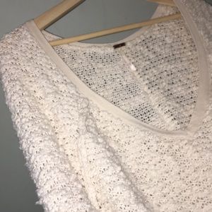 Free People Cream Sweater